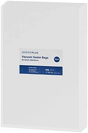 Vacuum Sealer Machine Start Kit Including 55 Count 8"x12" Bags & 8"*79' Vacuum Sealer Roll,with Built-in Cutter, Dry & Moist Sealing Modes For Food Storage,Easy Cleaning - Image 8