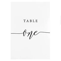 Crisky Table Number Cards 1-30 For Wedding, Anniversary, Birthday, Bridal Shower Party. Black Double-Sided Design 4 X 6 Inch Number One - Thirty & Head Table.