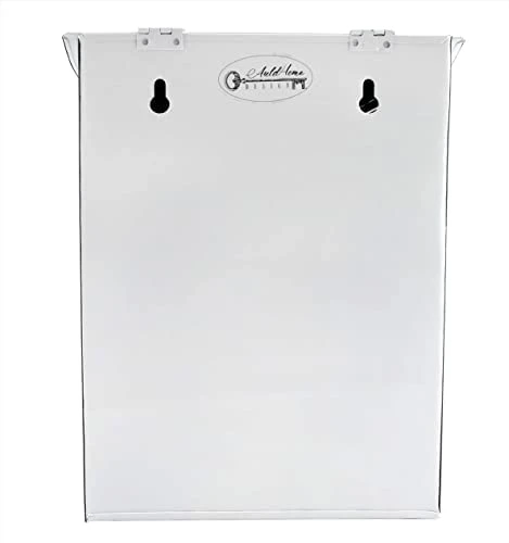 Rustic Grocery Bag Holder; Wall-Mounted Vintage Enamelware Farmhouse Style Plastic Bag Dispenser For Kitchen Or Laundry Room - Image 2