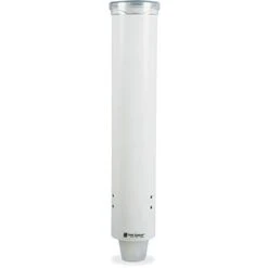 C4160WH Small Pull-Type Water Cup Dispenser, Fits 3 To 4-1/2 Oz Cone Cups And 3 To 5 Oz Flat Bottom Cups, White