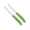 Victorinox 11 Cm Serrated Edge Tomato/ Utility Knife Blister Pack, Pack Of 2, Green