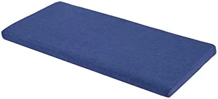 Memory Foam Chair Pads Non-Slip Rubber Back Indoor Swing /Settee Cushion 36'X18'X2'(91X45.5X5CM), Blue - Image 15