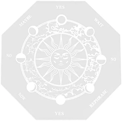 Pendulum Board Star Chart Mat Or Crystal Necklace For Beginner, Healing Dowsing Divination Metaphysical Message Board Positive Energy Close To Your Inner Self For Witchcraft Wiccan Altar Supplies - Image 6