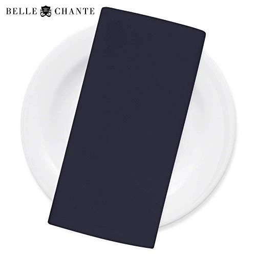 Uxury Cotton Napkins | 20 X 20 Inches, One Dozen, Midnight Blue - Image 2