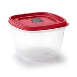 Rubbermaid Easy Find Lids 7-Cup Food Storage And Organization Container, Racer Red