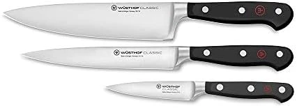 Wüsthof - Three Piece Cook’s Set - 3 1/2" Paring Knife, 6" Utility Knife, And 8" Cook’s Knife (9608) - Image 5