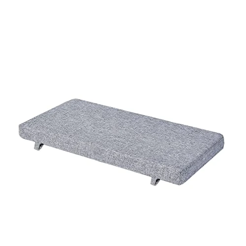 Piano Bench Cushion 30 X14 Inch For Indoor Shoe Storage Non Slip Picnic Bench Pad For Kitchen Dining Table Seat, Light Grey