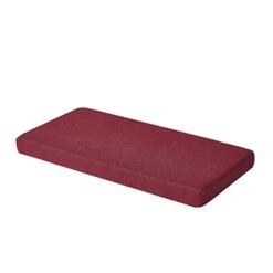 Bench Cushions For Indoor Furniture Non Slip Foam Kitchen Dining Chair Pad Bay Window Seat Cushion With Zipper 36 X 16 Inch, Red