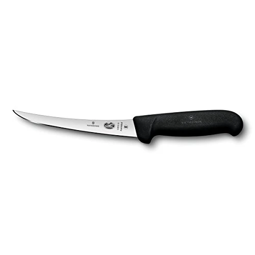 Victorinox Fibrox Pro 6-inch Curved Boning Knife With Flexible Blade, Black