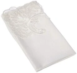 Imperial Embroidered Vintage Lace Design 18" X 18" Napkin- Set Of 6 - In Cream
