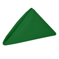 -5 Dozen- Cotton-Feel 17 X 17-Inch Cloth Napkins, Kelly Green