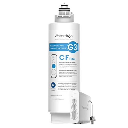 WD-G3-CF Filter, Replacement For WD-G3-W, WD-G3P600 And WD-G3P800-W Reverse Osmosis System, 6-month Lifetime, New Logo Design