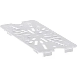 30PPD190 1/3 Size Polycarbonate Drain Shelves, Translucent (6/Case)