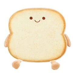 Toast Seat Cushion Cute Chair Pillow Pads Memory Foam With Removable Cover Gaming Chair Office Home Bedroom Shop Restaurant Decor (Smile)