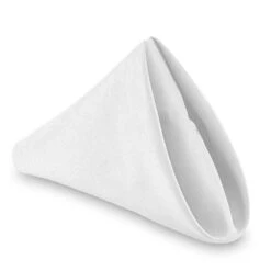 - 1 Dozen 20" Oversized Cloth Dinner Table Napkins - Machine Washable Restaurant/Wedding/Hotel Quality Polyester Fabric - White
