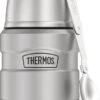 Thermos Stainless King Vacuum-Insulated Food Jar With Spoon, 16 Ounce, Matte Steel