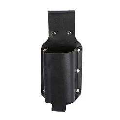 Yunnyp Wine Bottle Sleeve Black PU Leather With Metal Rivet Decoration Portable Beer Beverage Can Rack Storage Bag For Outdoor Hiking Camping