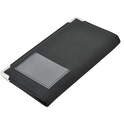 Golgino Server Book For Waitress & Waiter 9 X 5 Inch, Two Zipper Pockets & ID Holder, Premium Receipt Organizer Wallet Fits Aprons, 11 Money Pockets Perfect For Server Banking (Black/Blue) - Image 3