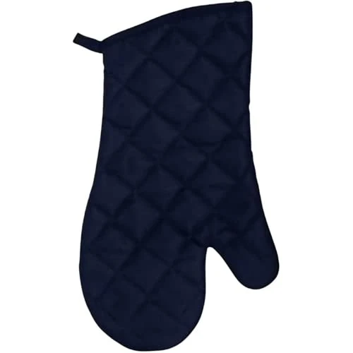 Wl Kitchen Towels Set With 2 Kitchen Towels, 1 Navy Blue Oven Mitt And 2 Navy Blue Pot Holders - Image 3