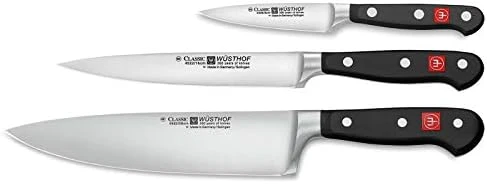 Wüsthof - Three Piece Cook’s Set - 3 1/2" Paring Knife, 6" Utility Knife, And 8" Cook’s Knife (9608) - Image 6
