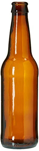 Fastrack Beer Bottles Bottles-12 Oz Longneck-Case Of 24, 12oz, Amber