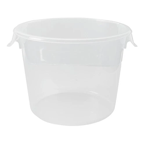 Rubbermaid Commercial Products Round Storage Containers, 6-Quart/.25-Gallon, Clear, High Temperature Range Food Organization For Wet/Dry Food In Kitchen/Restaurants/Cafeteria - Image 2