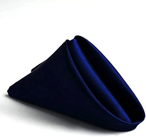 Remium Satin Dinner Napkins Pack Of 12 For Wedding Banquet Decoration Bright Silk And Premium Smooth Fabric Party Table Decoration (Dinner Napkin 18"x18" - Orange)