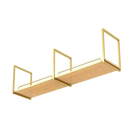 Ceiling Hanging Shelf, Kitchen Bar Counter Restaurant Hanger Shelf, Wall-mounted Flower Shelf 80/100/120cm (Size : 80X30X50CM)