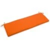 Indoor/Outdoor Bench Cushion, 60" Wide, Tangerine Dream