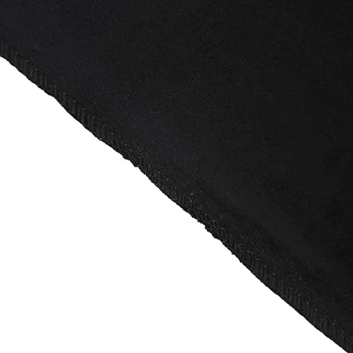 Premium Velvet Black 90" X 132" Rectangle Tablecloth For Wedding Party Events - Image 3