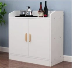 Round Corner Pantry Cabinet Living Room Multifunctional Storage Cabinet With Door Dining Room Side Table Sideboard (Color : OneColor, Size : 30 * 80 * 80CM)