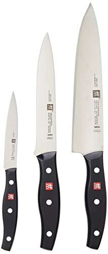 Zwilling Twin Signature 3-pc German Knife Set, Razor-Sharp, Made In Company-Owned German Factory With Special Formula Steel Perfected For Almost 300 Years, Dishwasher Safe