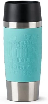 Emsa N20128 Travel Mug Classic Thermo/Insulated Cup Stainless Steel 0.36 Litres 4 Hours Hot 8 Hours Cold BPA 100% Leak-Proof Dishwasher Safe 360° Drinking Opening Yellow - Image 6