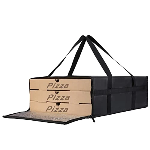 Insulated Pizza Delivery Bags, 20" X 20" X 14" Insulated Food Delivery Bag For Uber Eats/Doordash, Black, 1-Pack - Image 8