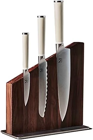 ATERIAL Knife Trio + Stand (Cool Neutral/Walnut) - Image 7