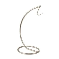 Euro Holder, Fruit Tree, Sturdy Steel Banana Hanger & Soft Pretzel Display For Home Or Bar, Countertop Food Storage, 1 Count, Satin Nickel