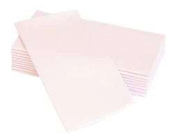 Colored Disposable Dinner Napkins – Decorative, Linen-Feel, Elegant & Cloth-Like – LIGHT PINK - Absorbent & Durable - Weddings, Parties And Holidays! – Perfect Size: 16"x16" Box Of 50