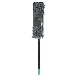 Super-Absorbent Chenille Extendable Flat Floor Mop, Grey/Turquoise,
