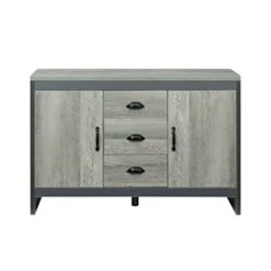 MJWDP 5 Sideboard, Chest Of Drawers, Storage Cabinet With 3 Storage Drawers And 2 Dining Room Doors, Kitchen