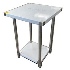 Cooler Depot 1pcs Ss-Table All Stainless Steel Table NSF 24W X 24D X34H Inches