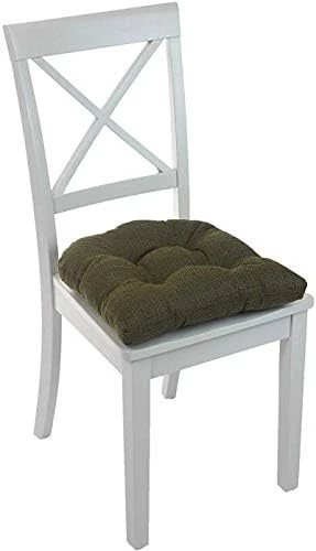 Tyson Extra Large Non-Slip Chair Cushions For Dining Room, Kitchen And Office Use, U-Shaped Skid-Proof Overstuffed Seat Pad, 17x17 Inches, 2 Count (Pack Of 1), Natural - Image 6