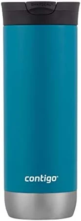 Contigo Huron Vacuum-Insulated Stainless Steel Travel Mug With Leak-Proof Lid, Keeps Drinks Hot Or Cold For Hours, Fits Most Cup Holders And Brewers, 20oz Pink Marble - Image 4