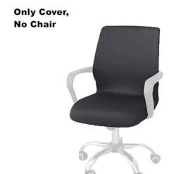 Seiyue Slipcovers Cloth Chair Pads Removable Cover Stretch Cushion Resilient Fabric Office Desk Chair Cover (Only Cover,No Chair)