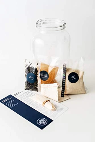 Kombucha Starter Kit - Includes Kombucha SCOBY & Strong Starter Liquid. Make Delicious Kombucha At Home With Our USA Made 1 Gallon Glass Brew Jar, Temp Gauge And Custom Tea Blend - Image 3