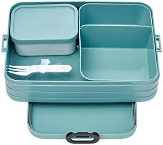Mepal , Bento Lunch Box Midi With 2 Compartments For Food Storage, A Detachable Box Including A Fork, Portable, BPA Free, Nordic Green, Holds 30.4 Oz, 1 Count - Image 12
