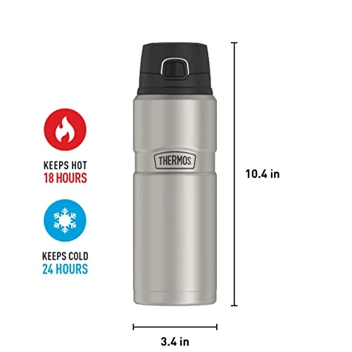 Thermos Stainless King Vacuum-Insulated Drink Bottle, 24 Ounce, Matte Steel - Image 5