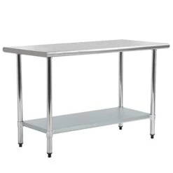 24"x60" Stainless Steel Kitchen Work Table Commercial Kitchen Restaurant Table