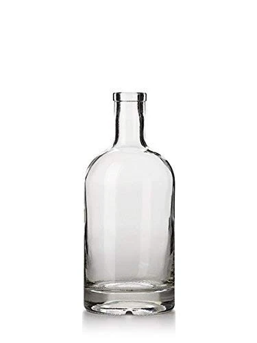 25 Oz Nordic Heavy Base Glass Liquor Bottle With T-Top Synthetic Cork With Bonus Regular Bottle Cork - Made In USA - Image 2