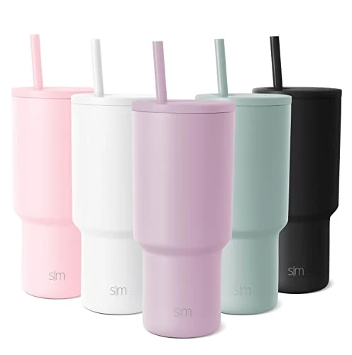 40 Oz Tumbler With Handle And Straw Lid | Insulated Cup Reusable Stainless Steel Water Bottle Travel Mug Cupholder Friendly | Gifts For Women Men Him Her | Trek Collection | Almond Birch - Image 10