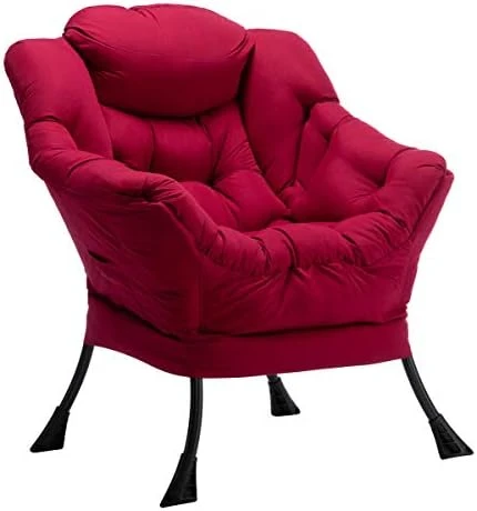 Only Cushion No Legs, Matching Thick Cushion For Cotton Fabric Lazy Chair, Removable Cushion, Cotton Pad For Relaxing Lounge Chair, Elastic Mat For Furniture Seat Protector, Dark Grey - Image 11